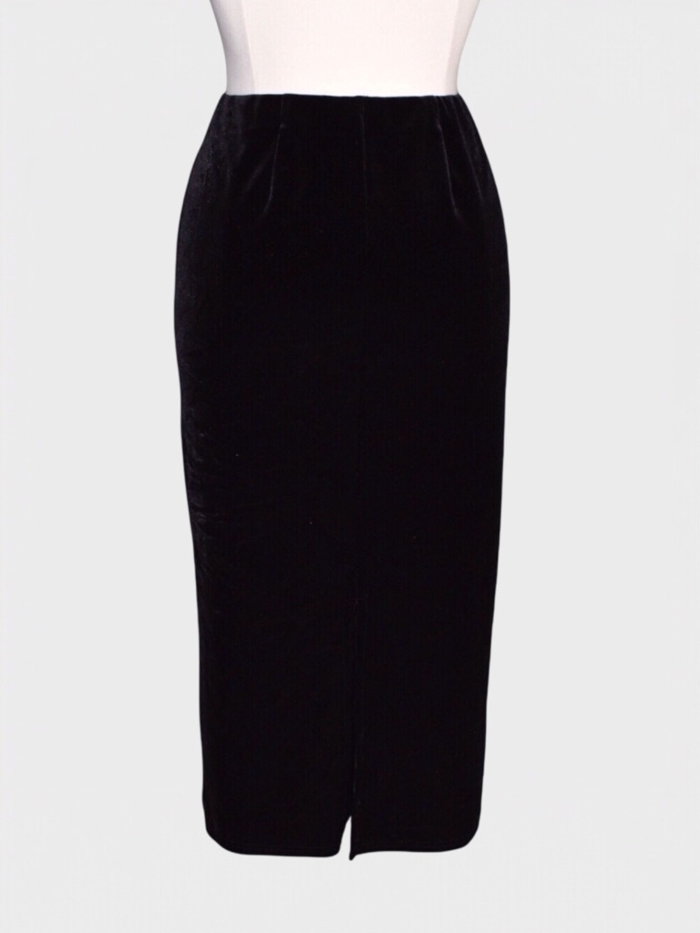 Dressbarn Velvet Pencil Midi Skirt - Picture 3 of 5
